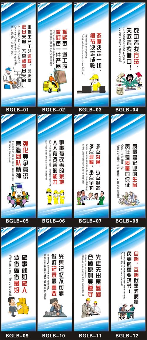 工厂车间品质管理标语牌公司质量安全海报企业生产现场宣传挂图